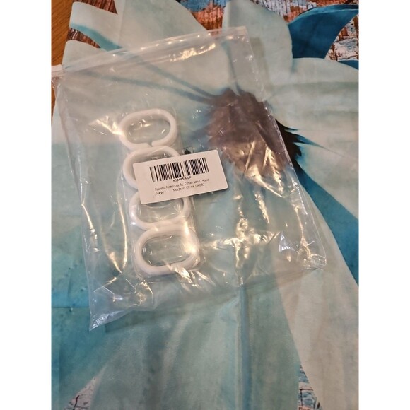 Rustic Shower Curtain Floral Barnwood Fabric Farmhouse Bath Curtain 12 Hooks New - Picture 2 of 2